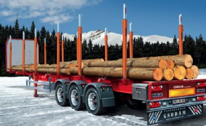 ITALERI 1/24 木材運送用 平板拖車 (386